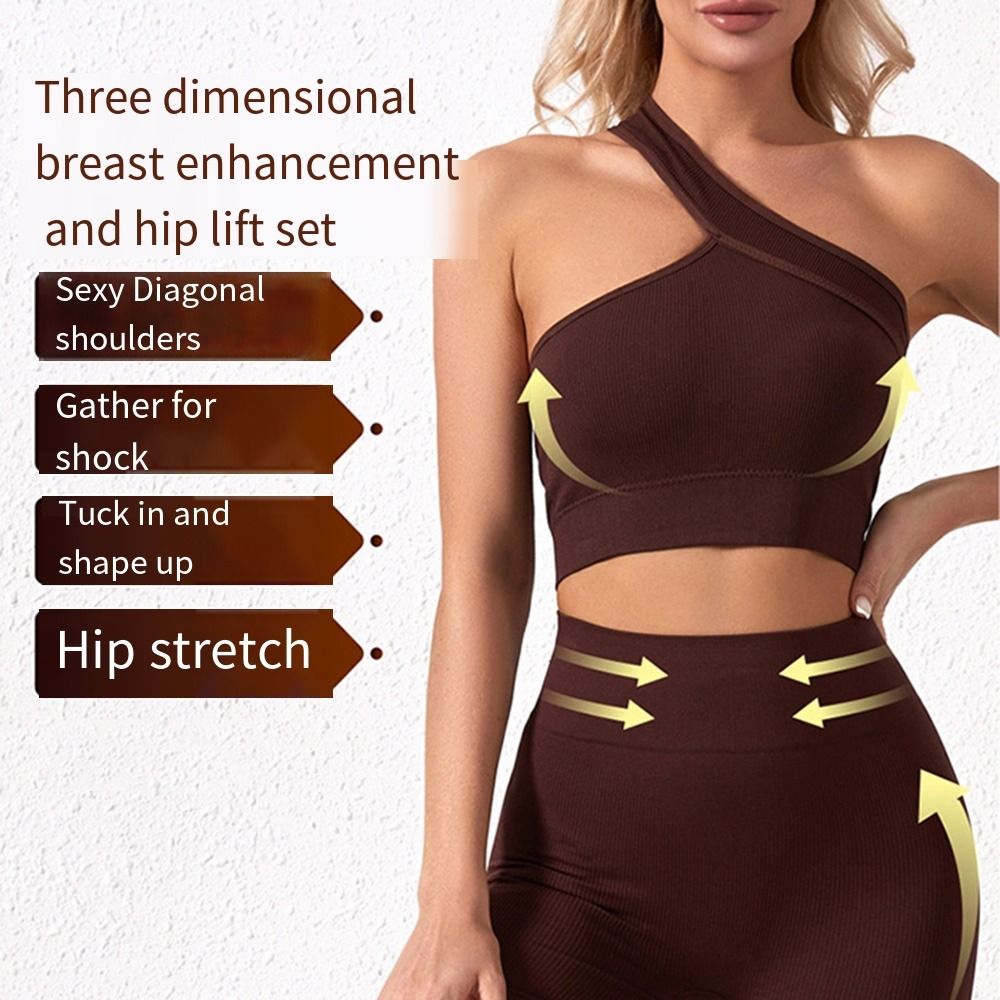 2Pcs Casual Seamless Women Wor - Tank Top Ribbed recension och pris