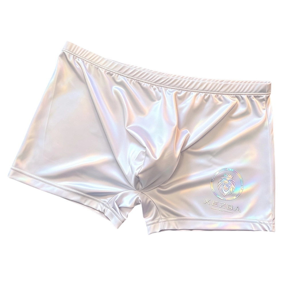 Men Glossy Ice Silk Boxer Shor - Long Leg Trunk Men recension och pris
