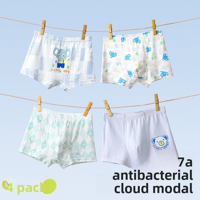 4 Pack Boys Modal Boxer Briefs - Multi Pack Underwear recension och pris
